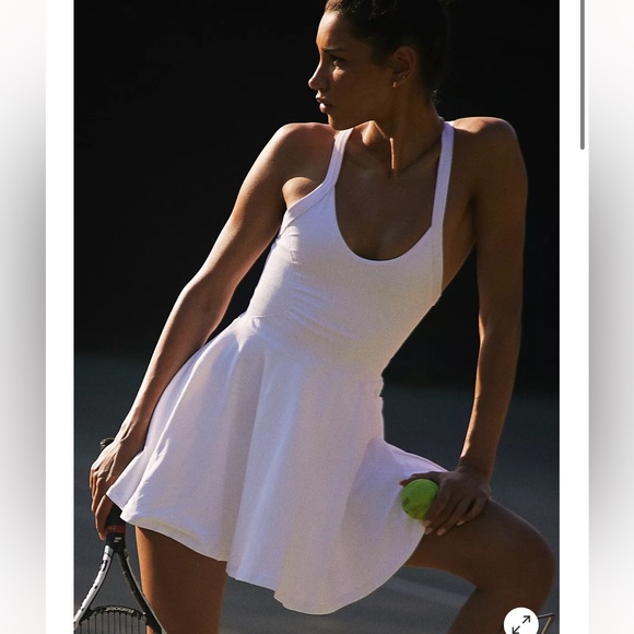 Free People Good Karma Dress in White NWOT, M/L - Picture 5 of 7